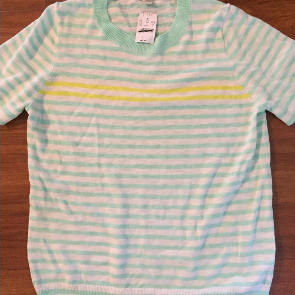 J. Crew short sleeve sweater Size L NWT